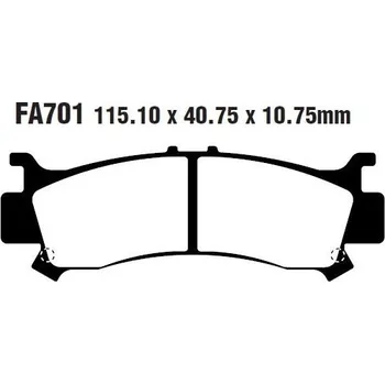Autodíl Brzdové destičky EBC FA701R