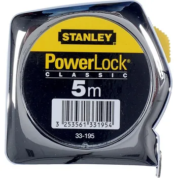 metr 1-33-195 STANLEY SVINOVACÍ METR 5M POWERLOCK Z ABS MATERIÁLU