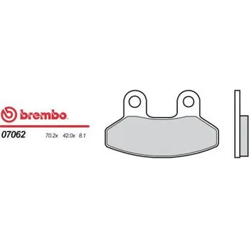 Brzda pro motocykl Přední brzdové destičky Brembo SYM 50 SUPER FANCY 1998 - směs OEM