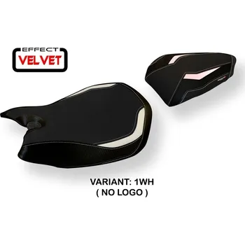 Moto sedlo TPZ Italia Potah sedla Ducati Panigale 899 (13-15) Seul velvet model potah sedla: bez loga 1WH (white)