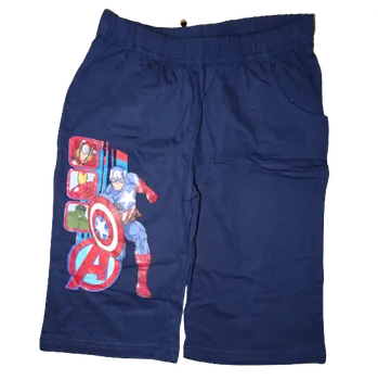 Chlapecké modré bavlněné kraťasy Avengers. 140