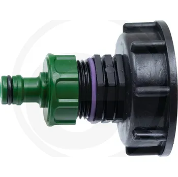 BOVRAM IBC system Adaptér IBC krátký S60x6 x 1“ vnější závit s klik systémem