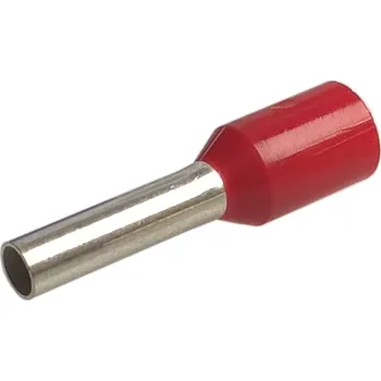 Konektor - dutinka DI 1,5-8 s plastovým límcem červená