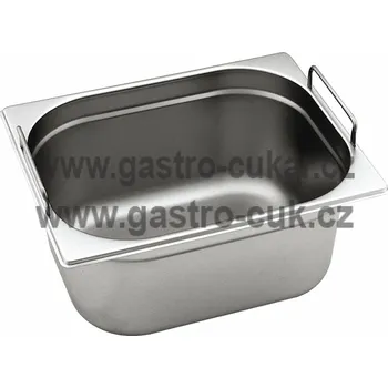 GN 1/2 (h=200 mm) nerezová plná s uchy OPTINOX