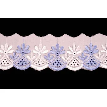 Krajka Madeira 117 šíře 5,5cm modrá (9m/bal.)