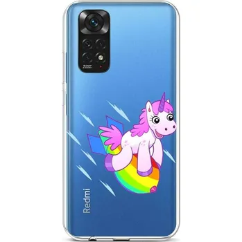 Pouzdro na mobilní telefon Kryt Xiaomi Redmi Note 11 silikon Flying Unicorn (obal neboli pouzdro na Xiaomi Redmi Note 11)