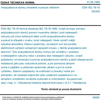 ČSN IEC 79-16 - Analyzátorové domky chráněné nuceným větráním - Tisk