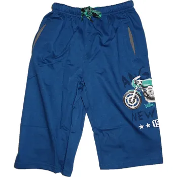 Chlapecké kraťasy s motorkou modrá. 122