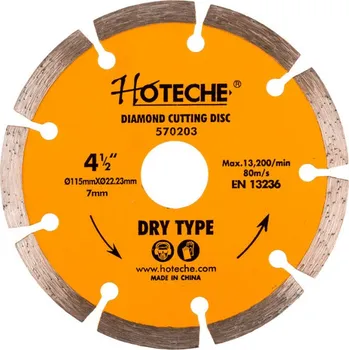 Řezný kotouč Diamantový řezný kotouč 115 mm, segmentový - HT570203