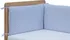 Příslušenství pro dětskou postel a kolébku Scarlett Mantinel do postýlky 4dílný 180 x 30 cm modrý