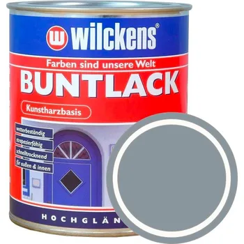 Fasádní barva Německá syntetická vrchní barva vysoký lesk Wilckens Buntlack Hochglaezend 750 ml Barva: RAL 7001 - stříbrošedá