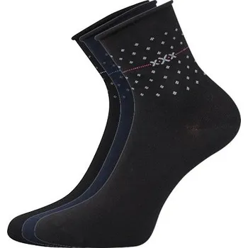 Pánské ponožky Dámské ponožky Lonka FLOWI - balení 3 páry v barevném mixu mix A 35-38 (23-25)