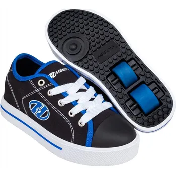 Kolečkové brusle Heelys - Classic X2 Black/White/Blue - koloboty Velikost boty: 33