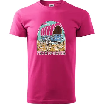 Pánská móda Transporter - Klasické pánské triko vyšší gramáže - 2XL ( Purpurová )