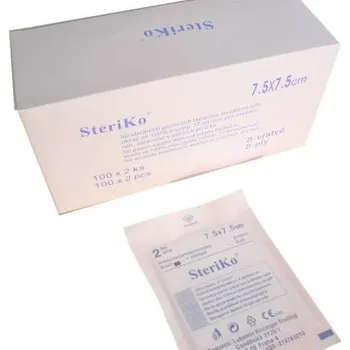 Kompres SteriKo Gáza kompresy ster. 7,5x7,5/100x2, 8 vrstev