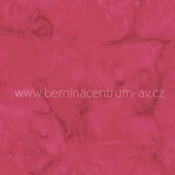 Hoffman 3018-208 bali batika červená bavlněná látka patchwork