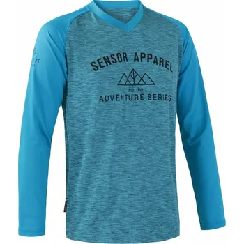cyklistický dres SENSOR CYKLO CHARGER pánský dres volný dl. rukáv modrá