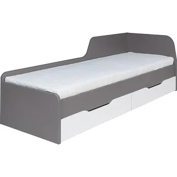 Postel Postel Zonda 80 cm S Úložným Prostorem Bílý/Šedá
