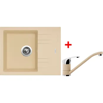 Set Sinks LINEA 600 + PRONTO GR Barva: Písková, Označení: Sahara + Dárek