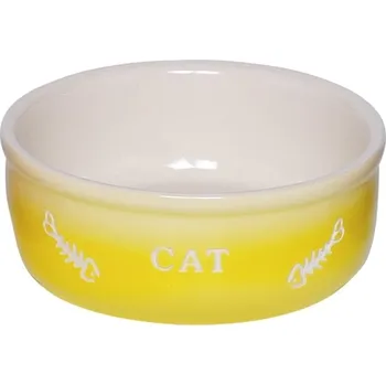 Miska pro psa Nobby GRADIENT keramická miska pro kočky žlutá 13,5x4,5cm/0,25l