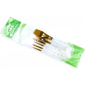 Umělecký štětec t_brush sada 7 ks, syntetický plochý,jazýček,liner,kulatý(8,4,2,1,1/4,3/4,10/0)