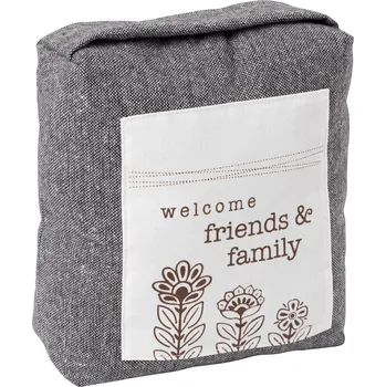 Walteco Dveřní zarážka 200x135x225mm, 1,7kg, volně stojící, textil