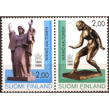 Poštovní známka Posti Finland (1994) MiNr. 1242 - 1243 ** - Finsko - 100. narozeniny Wäinö Aaltonen
