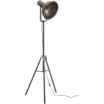 Stojací lampa Kovově šedá kovová stojací lampa - 58*58*150 cm