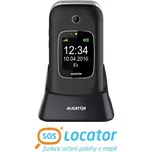 ALIGATOR V650 Senior černo-stříbrný + stolní nabíječka