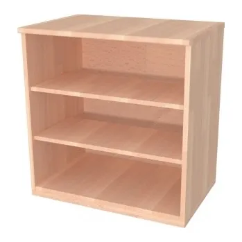 Šatní skříň Domestav - DOMINO Skříň policová hloubka 306 buk cink, mořený