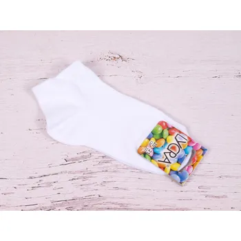 Chlapecké oblečení Ponožky české PROPS nízké kotníkové BÍLÉ jednobarevné velikosti ponožek: 16-17 ( EUR vel. 24-26)