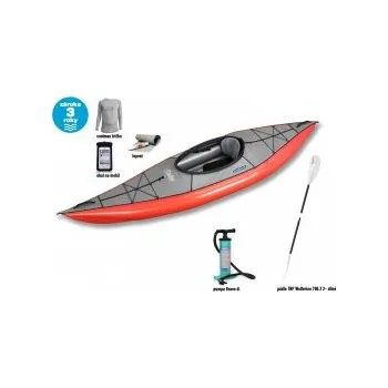 Kajak Gumotex SWING 1 set - III Zelená kajak + zdarma pádlo Galasport + vestu NRS cVest + obal na mobil EG + pumpa Bravo 4l ALU s manometrem + sada lepení + termotrička Coolmax a klíčenku EG