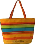 Due Esse Plážová taška s barevnými pruhy