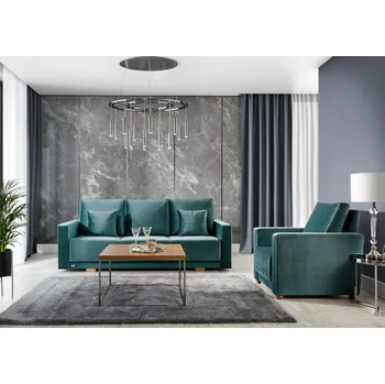 Obývací stěna Sedací souprava Betino z bukového dřeva, 3R+1