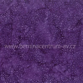 Hoffman 3019-100 bali batika puntík fialová bavlněná látka patchwork