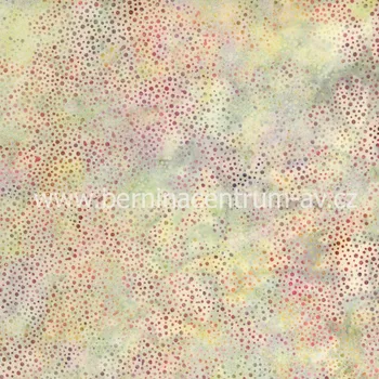 Hoffman 3019-050 bali batika puntík vícebarevná bavlněná látka patchwork