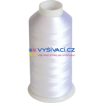 Nit vysivaci.cz vyšívací nitě bílá C001 návin 5000 metrů viskóza návin: 1 kón návin 5000m 115,- Kč s DPH za kón při nákupu balení 12 kusů
