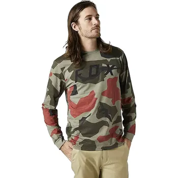 Pánské termoprádlo tričko Fox BNKR Tech LS - Green Camo XL