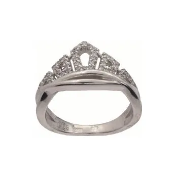 Prsten Stříbrný prsten s kamenem