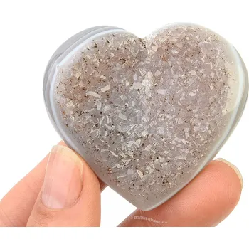 Přírodní kámen Srdce s dutinou z achátu 38g