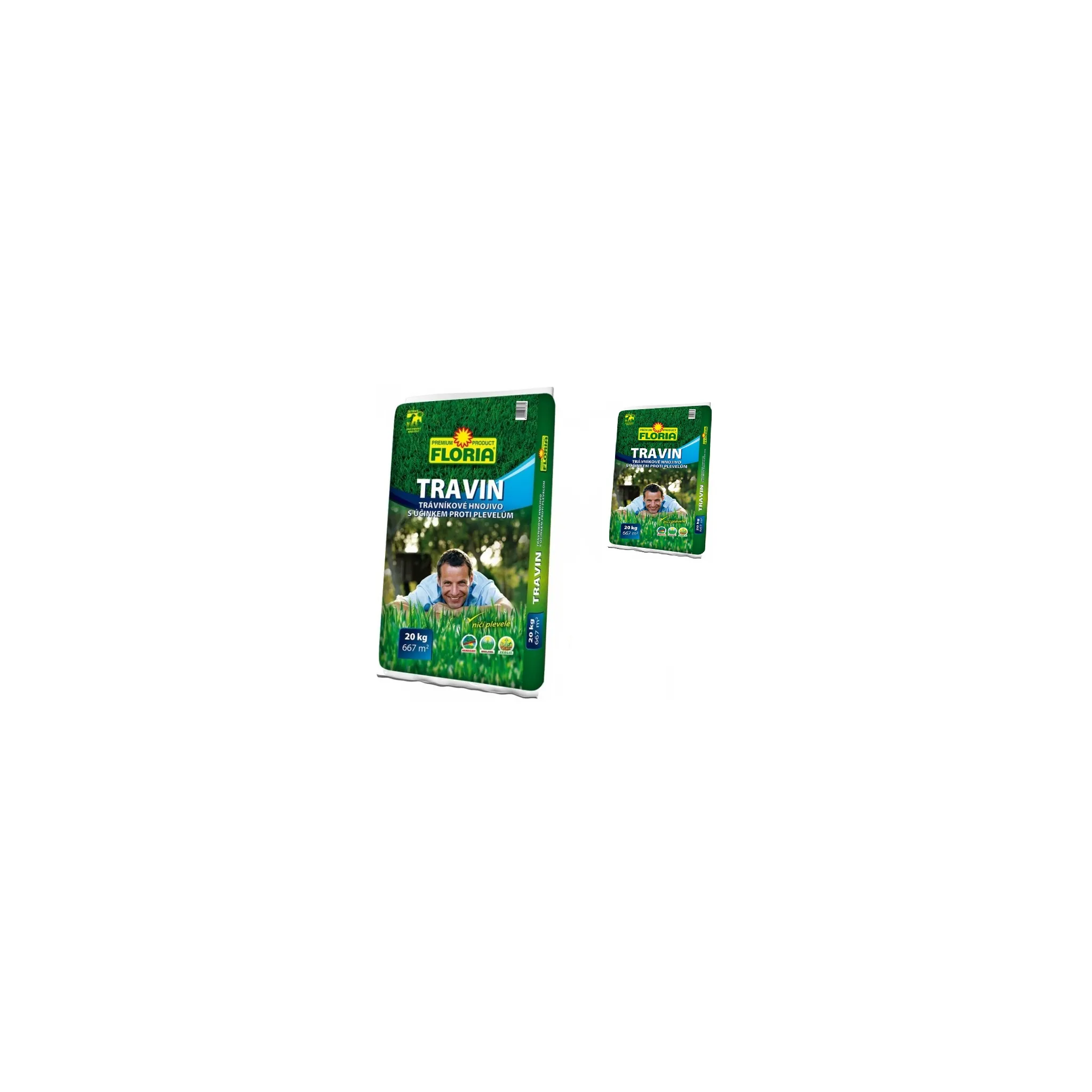 Fotografie 1 - Hnojivo Floria Travin trávníkové hnojivo 2x 20 kg 