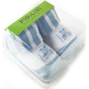 Bílomodré kojenecké ponožky Radomila 0 - 6 měsíců - 1 pár