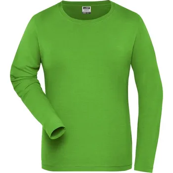 Dámská tunika Daiber Dámské pracovní streč Bio triko s dlouhým rukávem Stretch Work Solid JN1803 Barva: Zelená limetková, Velikost: L