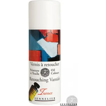 Speciální výtvarná barva Sennelier Turner retušovací lak pro olej ve spreji 400 ml