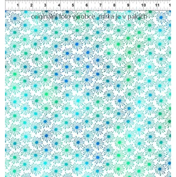 US In The Beginning 999-249 Unusual Garden II vícebarevná květovaná bavlněná látka patchwork