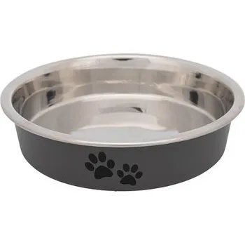 Miska pro psa Trixie Nerezová miska s bareveným opláštěním pro krátkonosé kočky 0,25l/13 cm