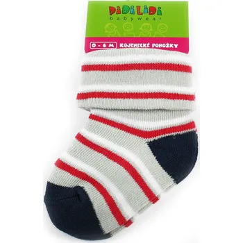 Barevné pruhované chlapecké kojenecké ponožky Nathan 0 - 6 měsíců - 1 pár