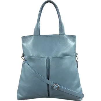 Kabelka Vera Pelle kožená kabelka modrá modrá