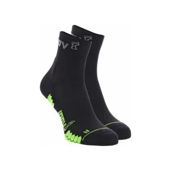 Pánské ponožky Inov-8 TRAILFLY SOCK MID black/green S ponožky