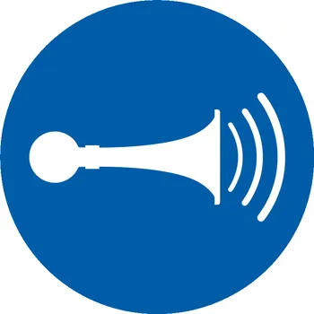 Značení Použijte akustický signál samolepící vinylová fólie 100 x 100 mm